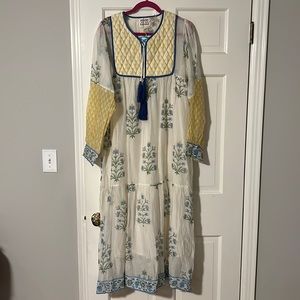 SZ Block Prints L long sleeved maxi dress